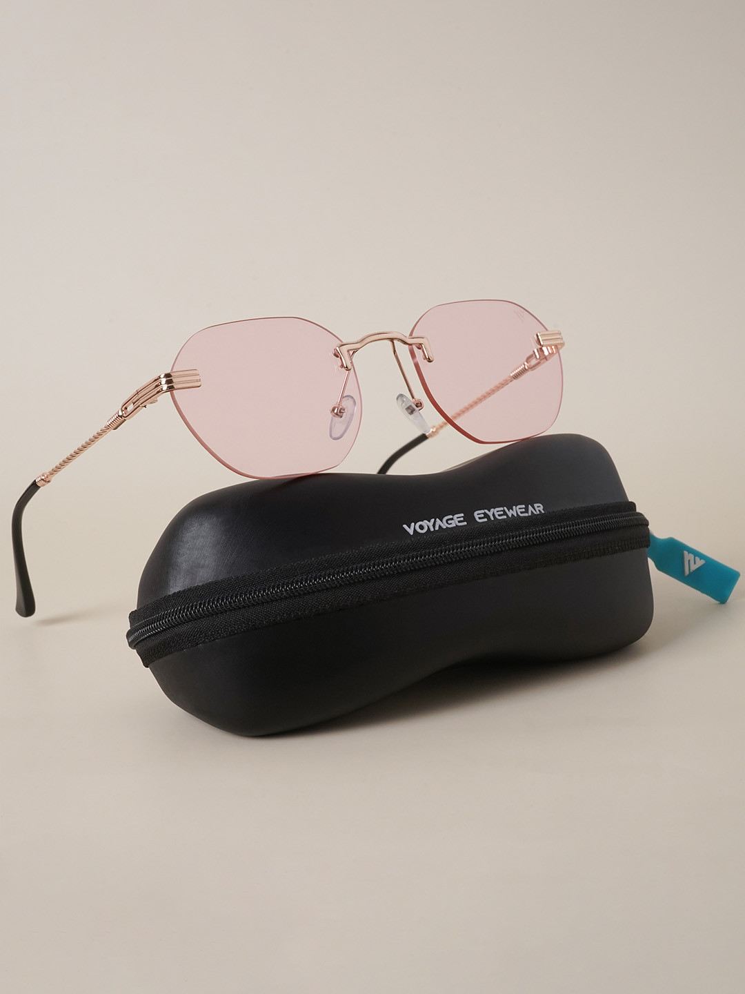 

Voyage Square Sunglasses with UV Protected Lens 2097MG3605ZZZ, Pink