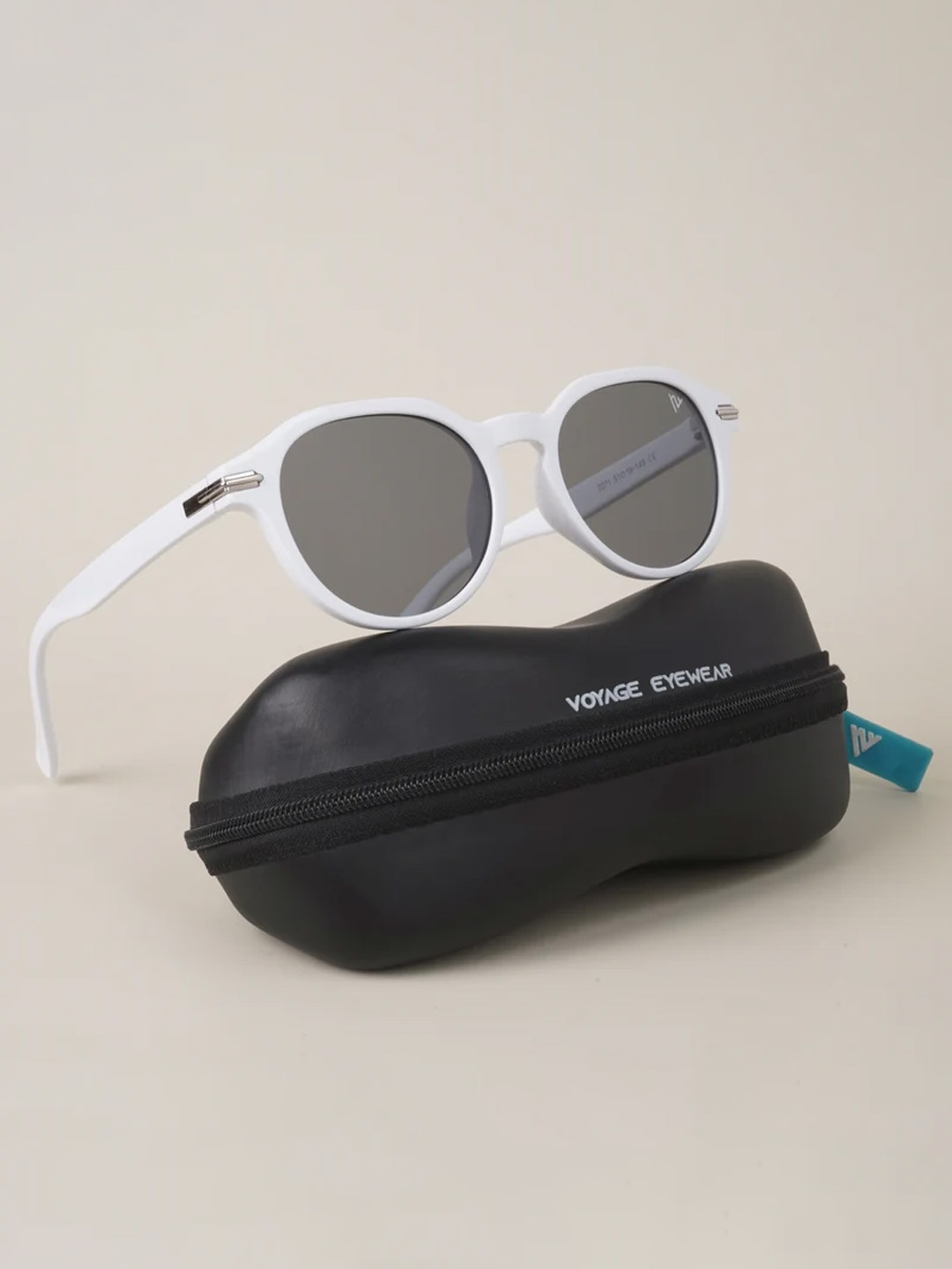 

Voyage Round Sunglasses With UV Protected Lens 3921MG3665ZZZ, Grey