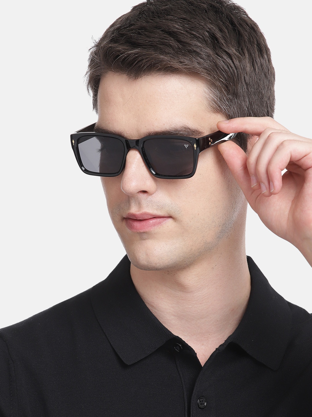 

Voyage Rectangle Sunglasses with UV Protected Lens 6507MG3823ZZZ, Black