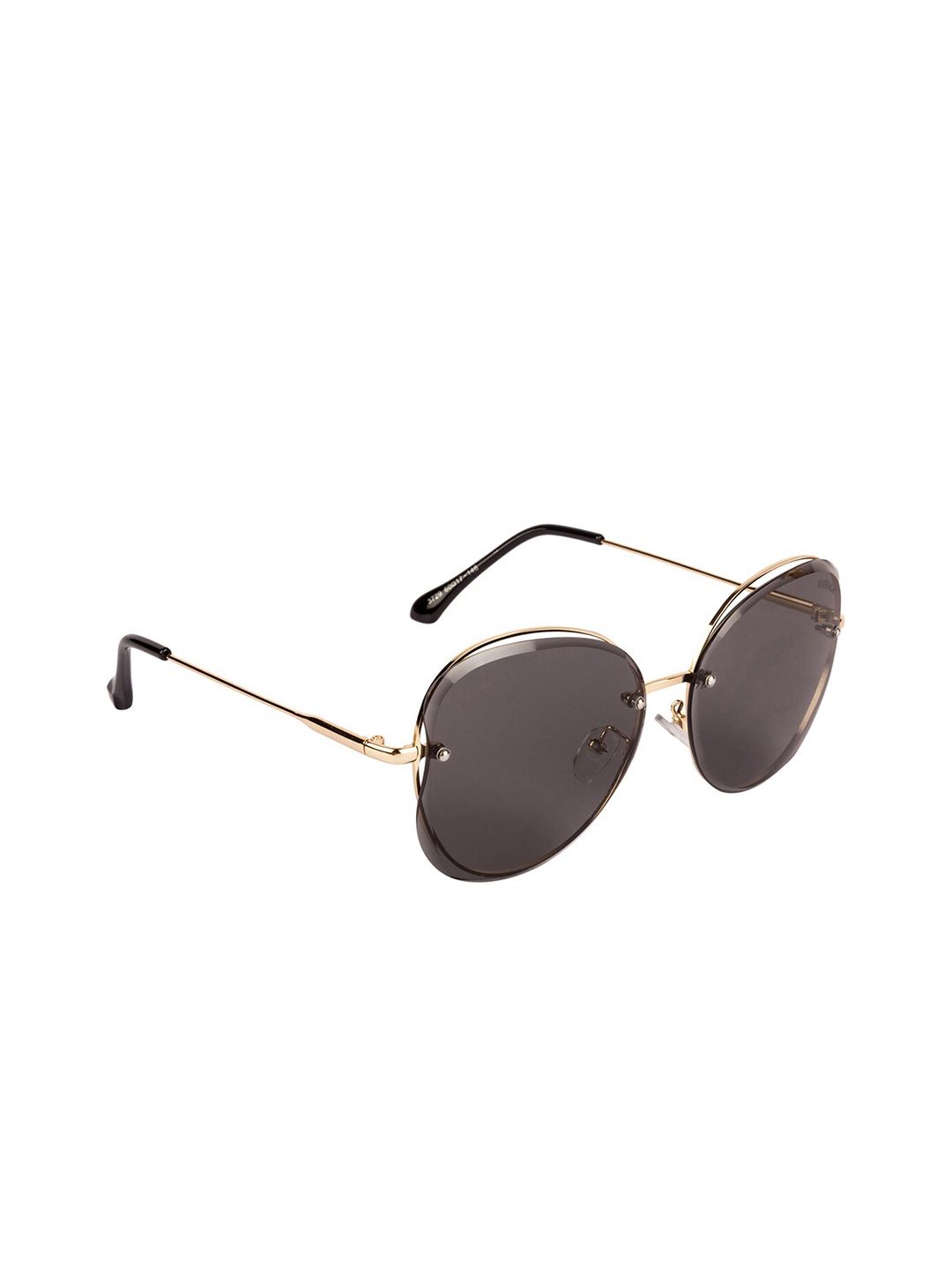 

Voyage Women Oval Sunglasses With UV Protected Lens 3729MG2914ZZZ, Black