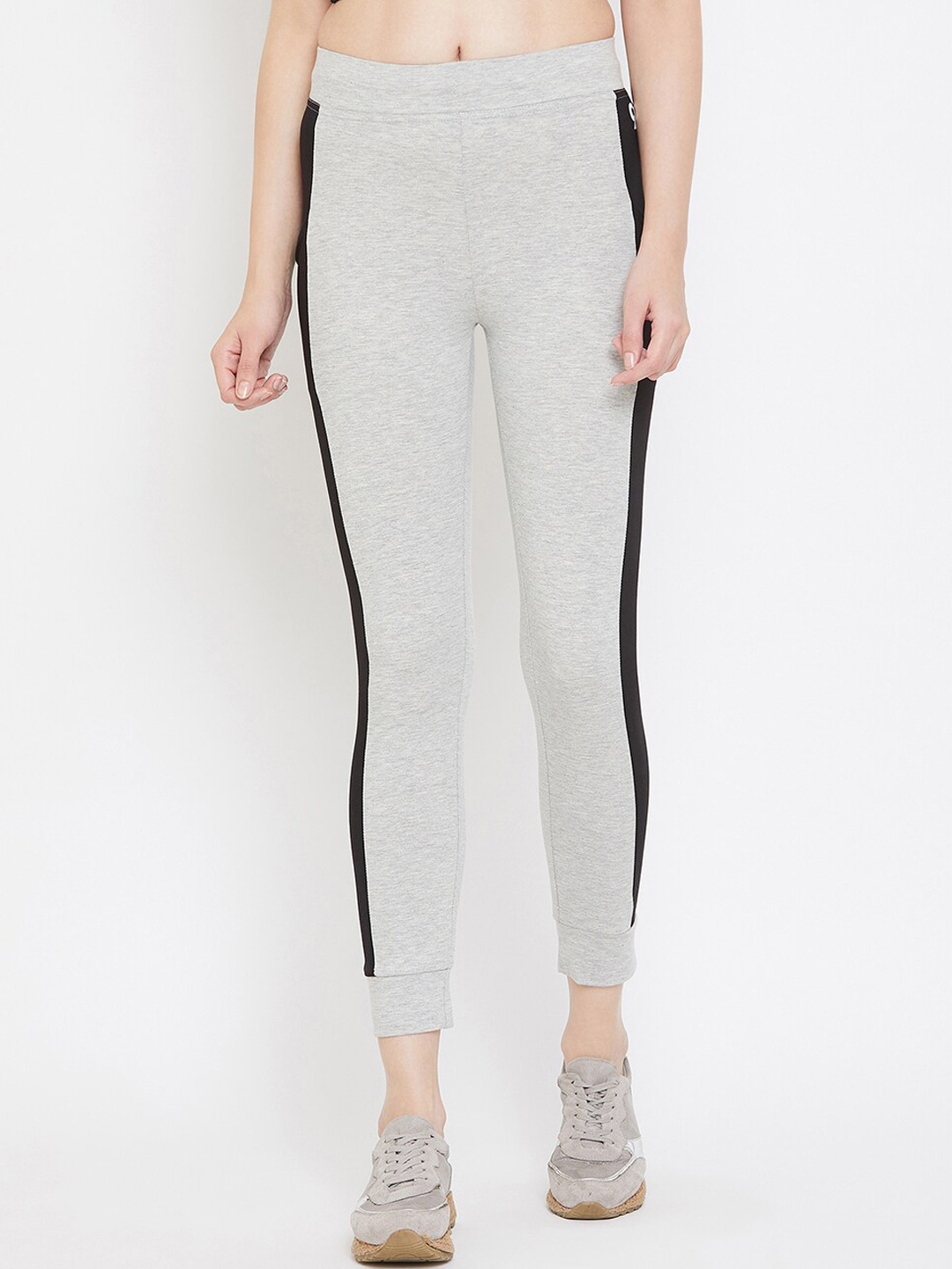 

C9 AIRWEAR Women Regular Fit Contrast Side Panel Rapid-Dry Joggers, Grey