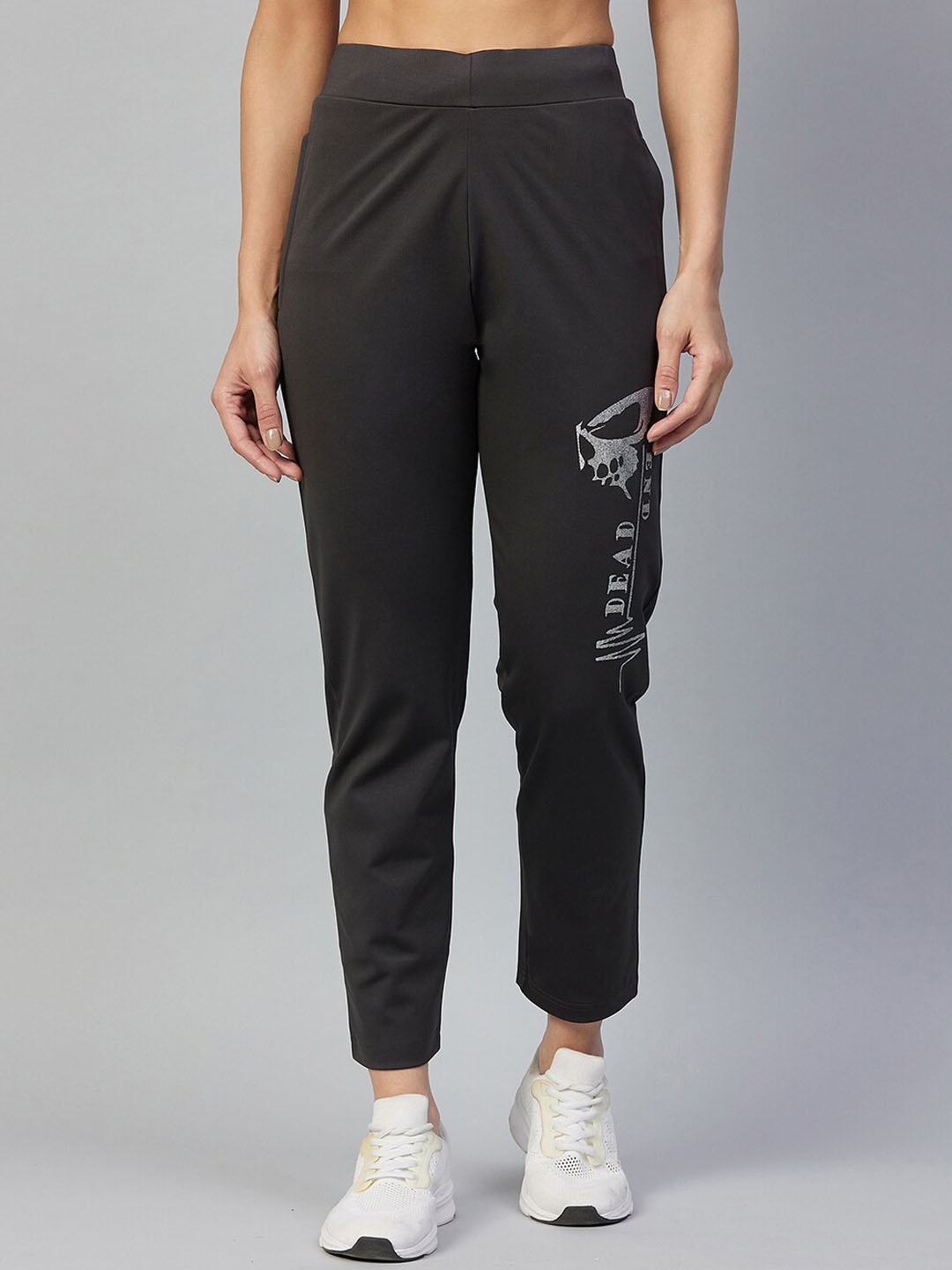 

C9 AIRWEAR Women Printed Rapid-Dry Track Pant, Charcoal