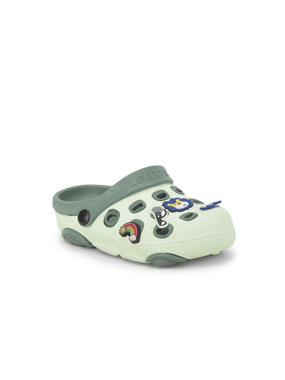 

Liberty Kids Applique Detail Slip On Clogs, Green