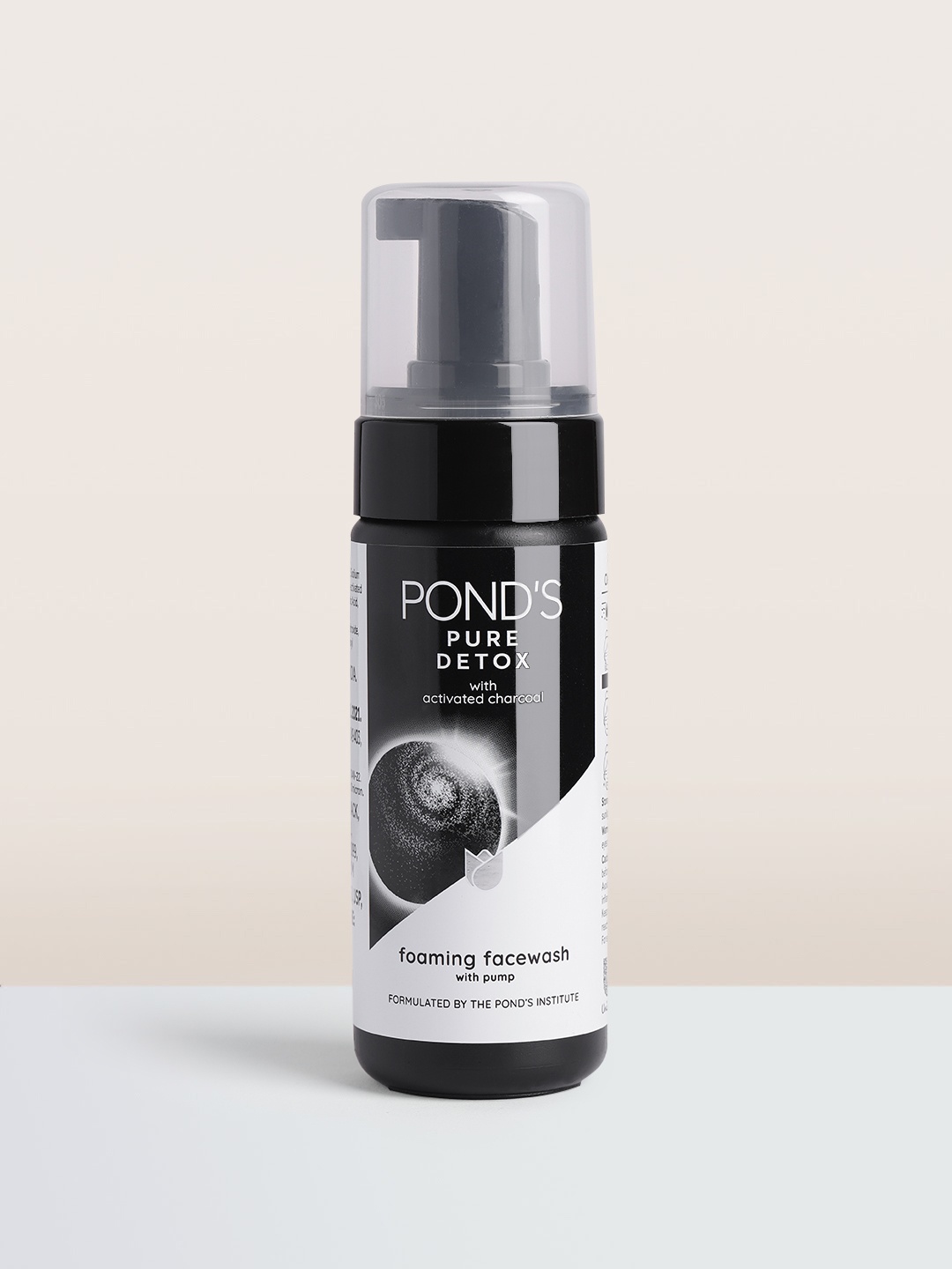 

Ponds Pure Detox Foaming Pump Face Wash with Activated Charcoal - 150 ml, Black