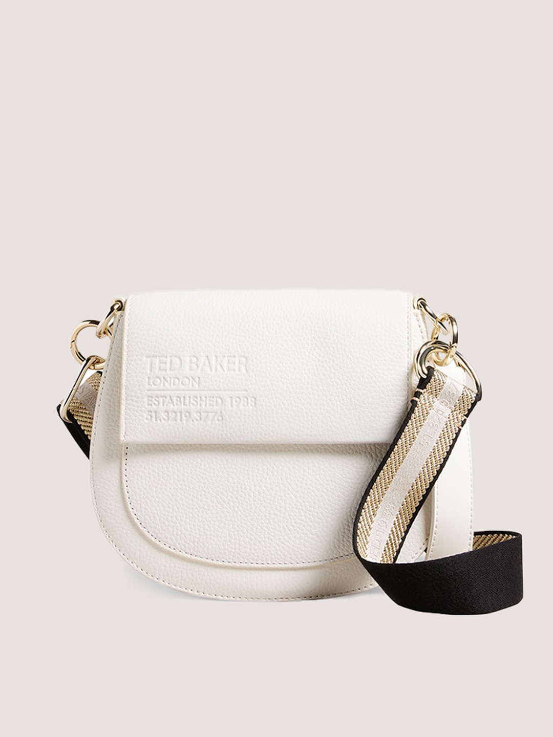 

Ted Baker Cotton Structured Sling Bag, Cream
