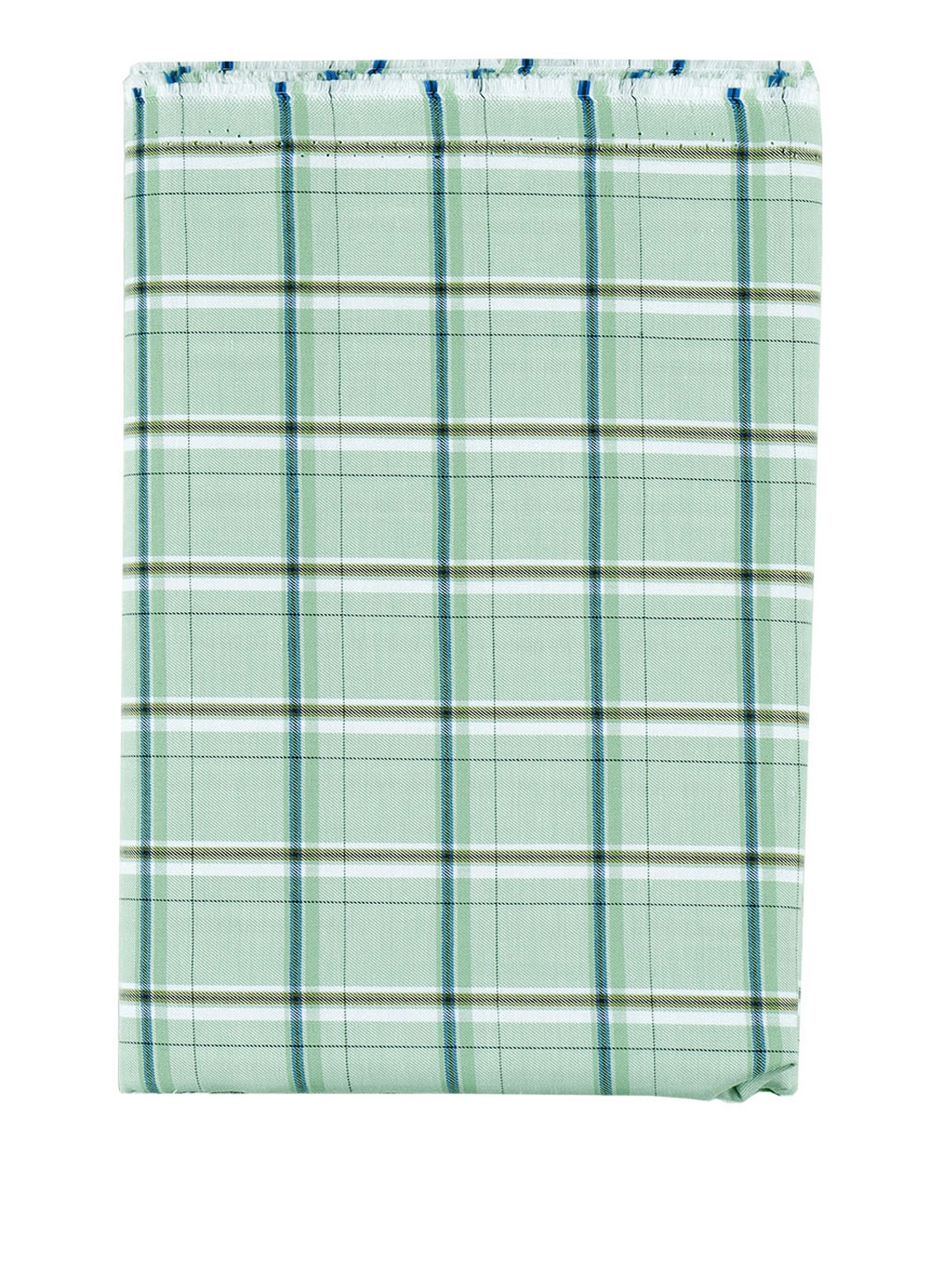 

Ramraj Checked Cotton Shirt Clothing Fabric, Green