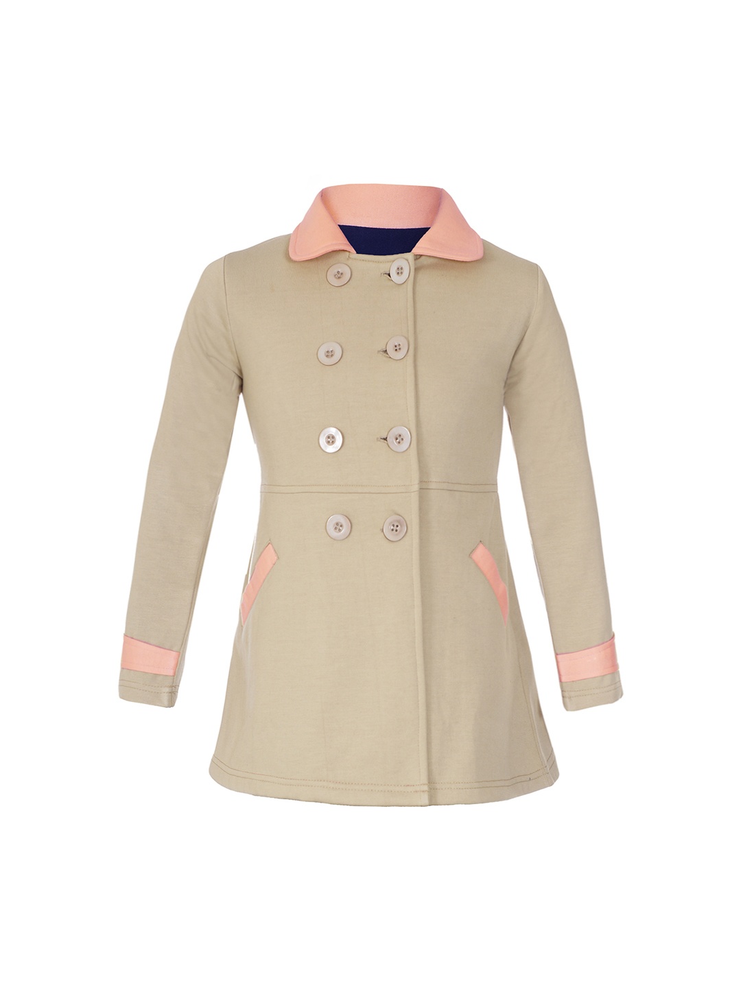 

Naughty Ninos Girls Beige Pea Coat