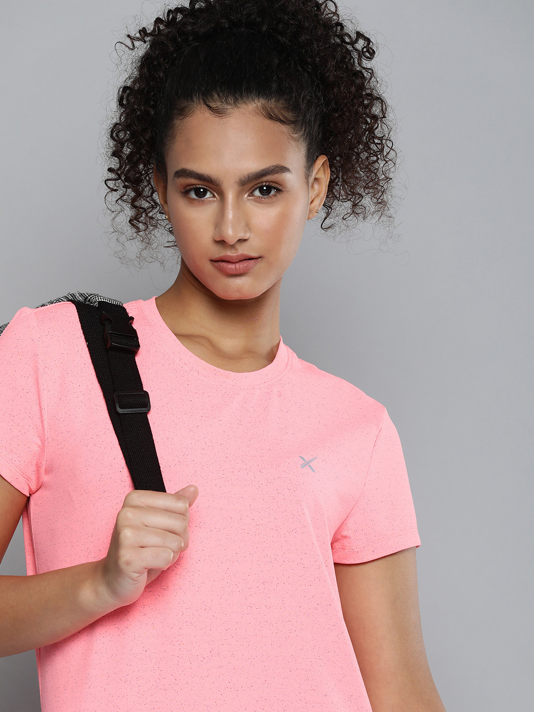 

HRX by Hrithik Roshan Solid Running T-shirt, Pink