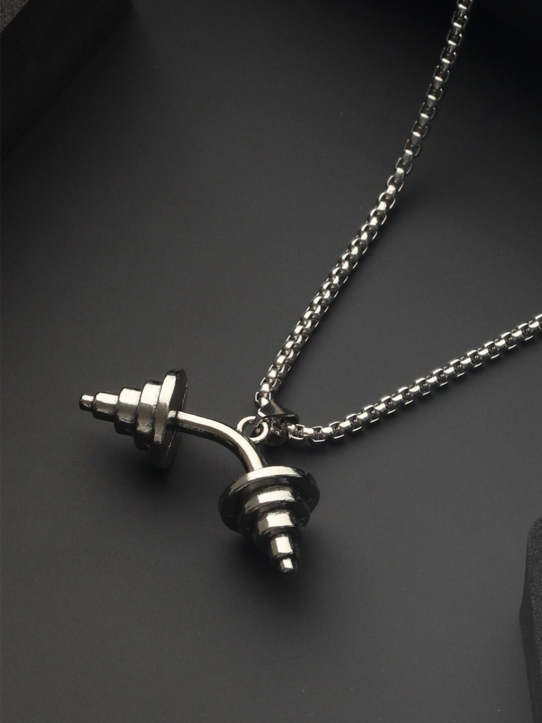 

Priyaasi Men Silver-Plated Pendant Chain