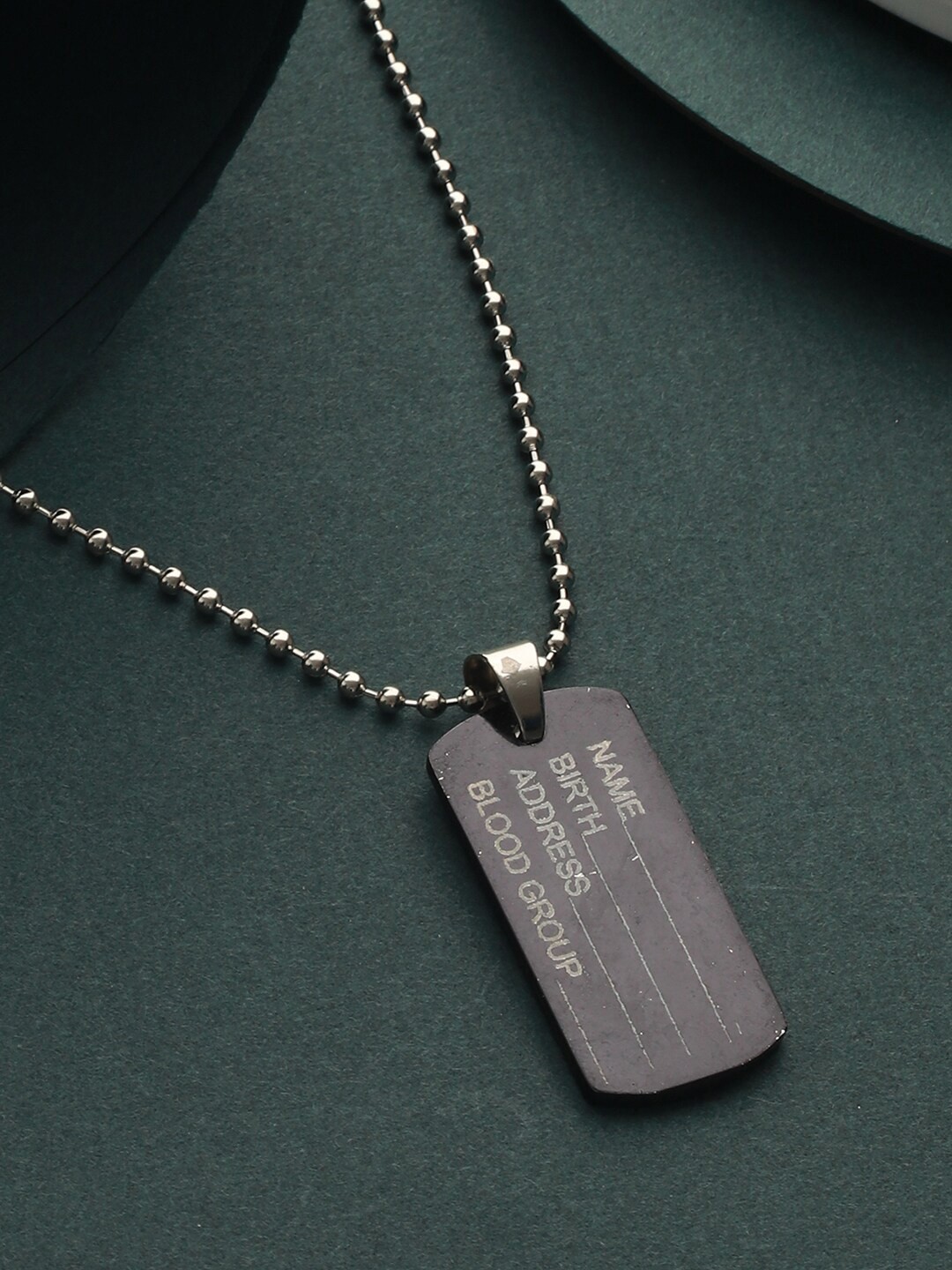 

Priyaasi Men Silver-Plated Pendant Chain