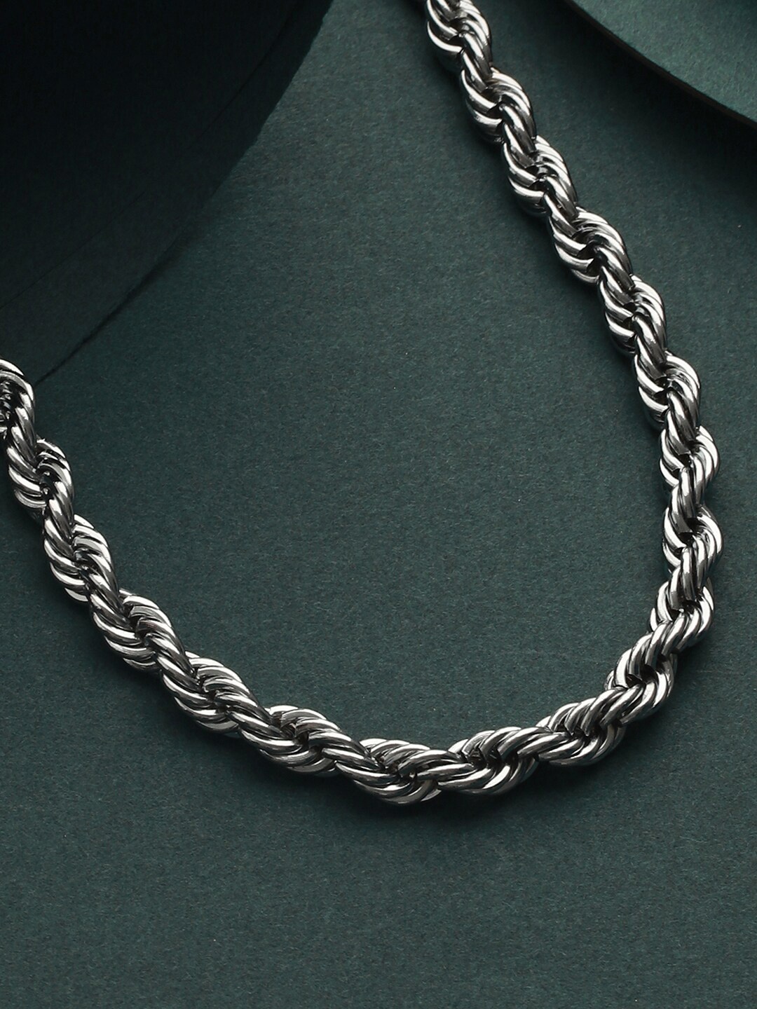 

Priyaasi Men Silver-Plated Minimal Chain