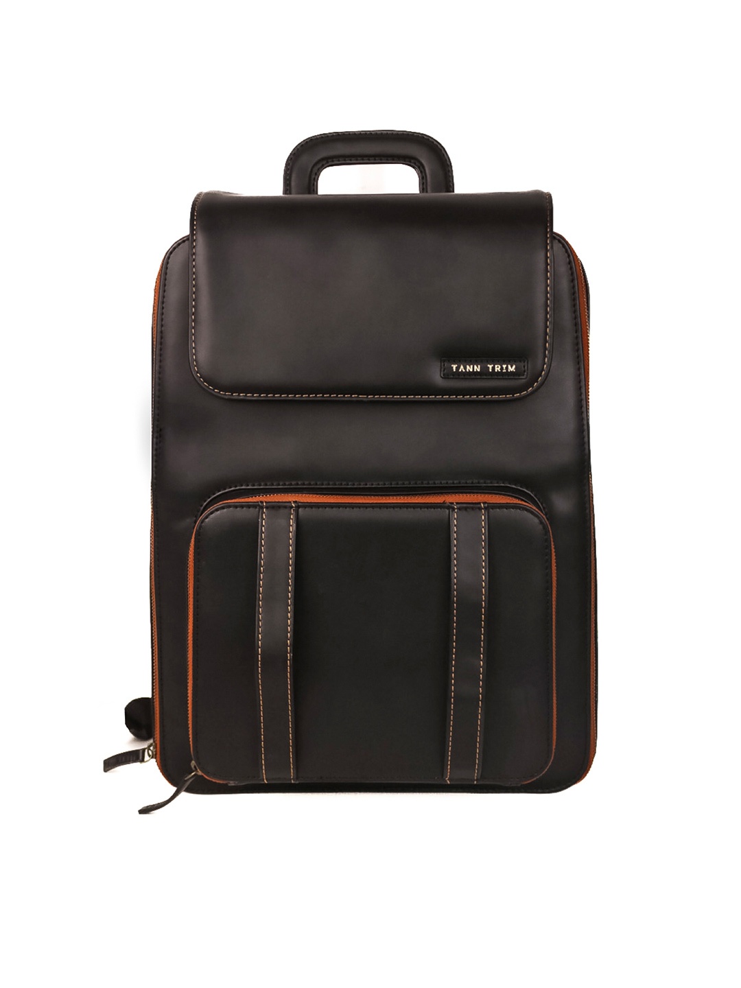 

TANN TRIM Metro Mover 2.0 Flap Backpack, Black