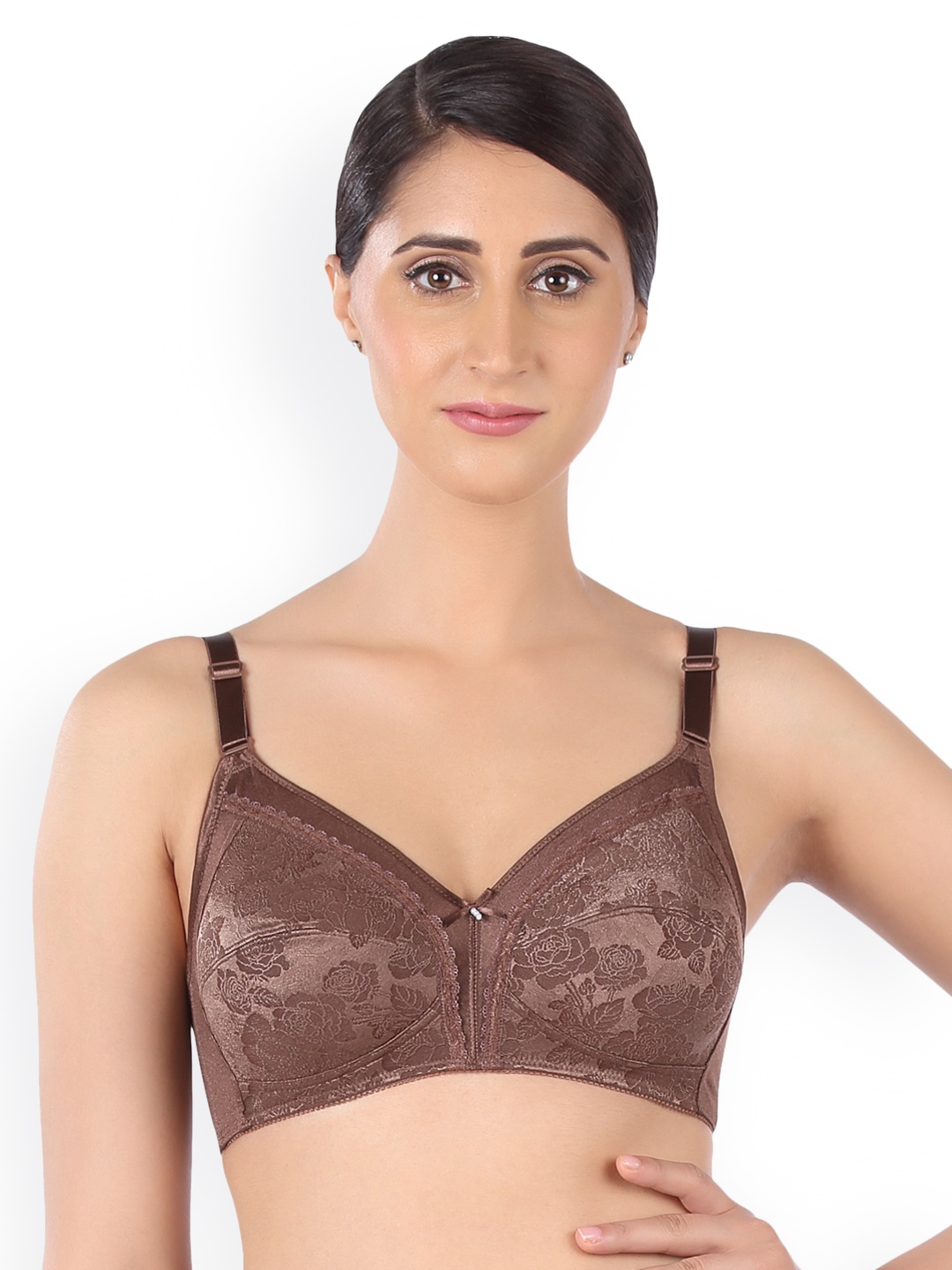 

Triumph Jolly Fit Deluxe Mature Wireless Non Padded Comfort Full Coverage Big-Cup Bra, Brown