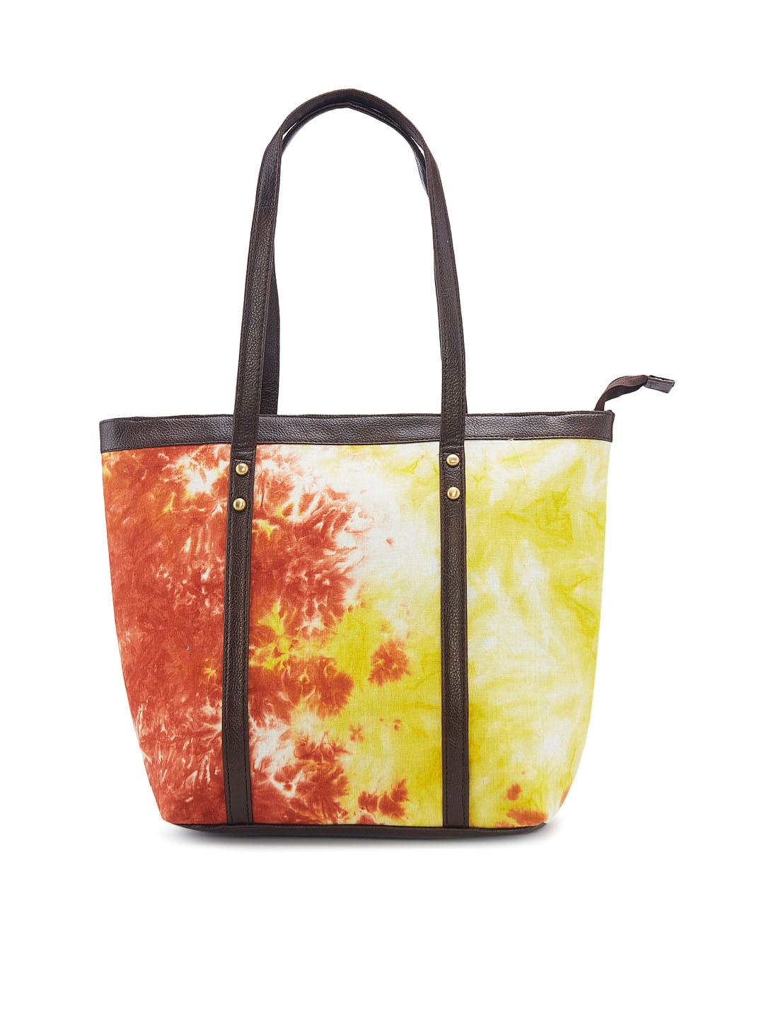 

NEPRI Women Tie & Dye Shopper Tote Bag, Red