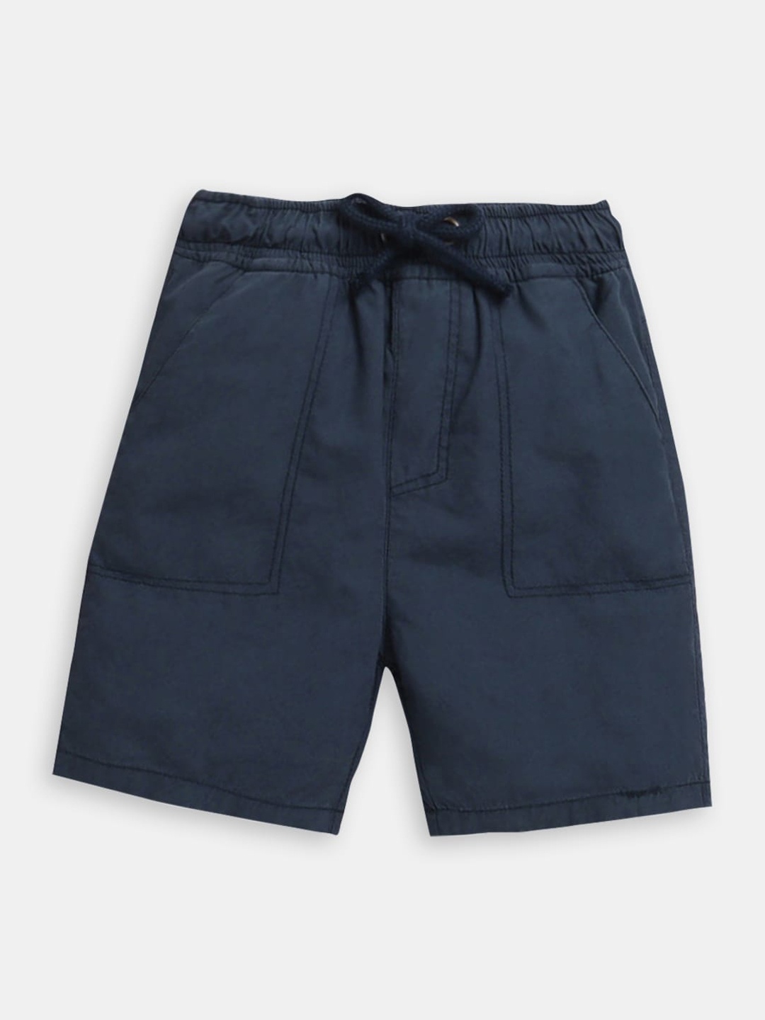 

Hopscotch Boys High-Rise Cotton Shorts, Blue