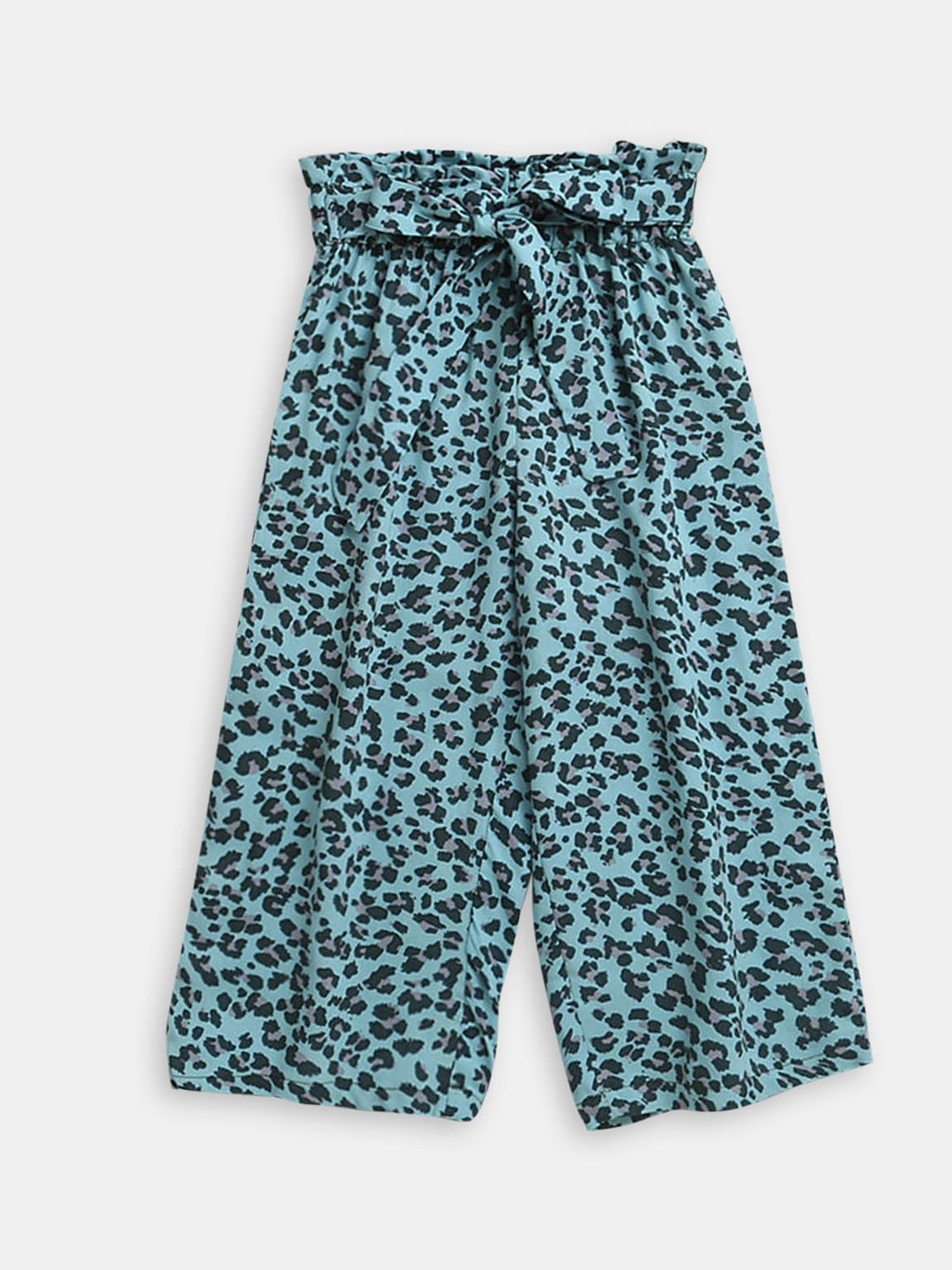 

Hopscotch Girls Animal Printed Relaxed Pleated Culottes, Blue