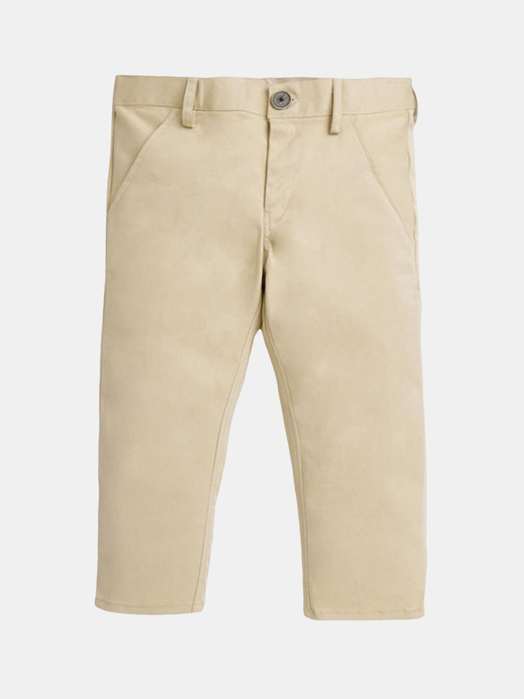 

Hopscotch Boys Relaxed Regular Fit Cotton Trousers, Beige