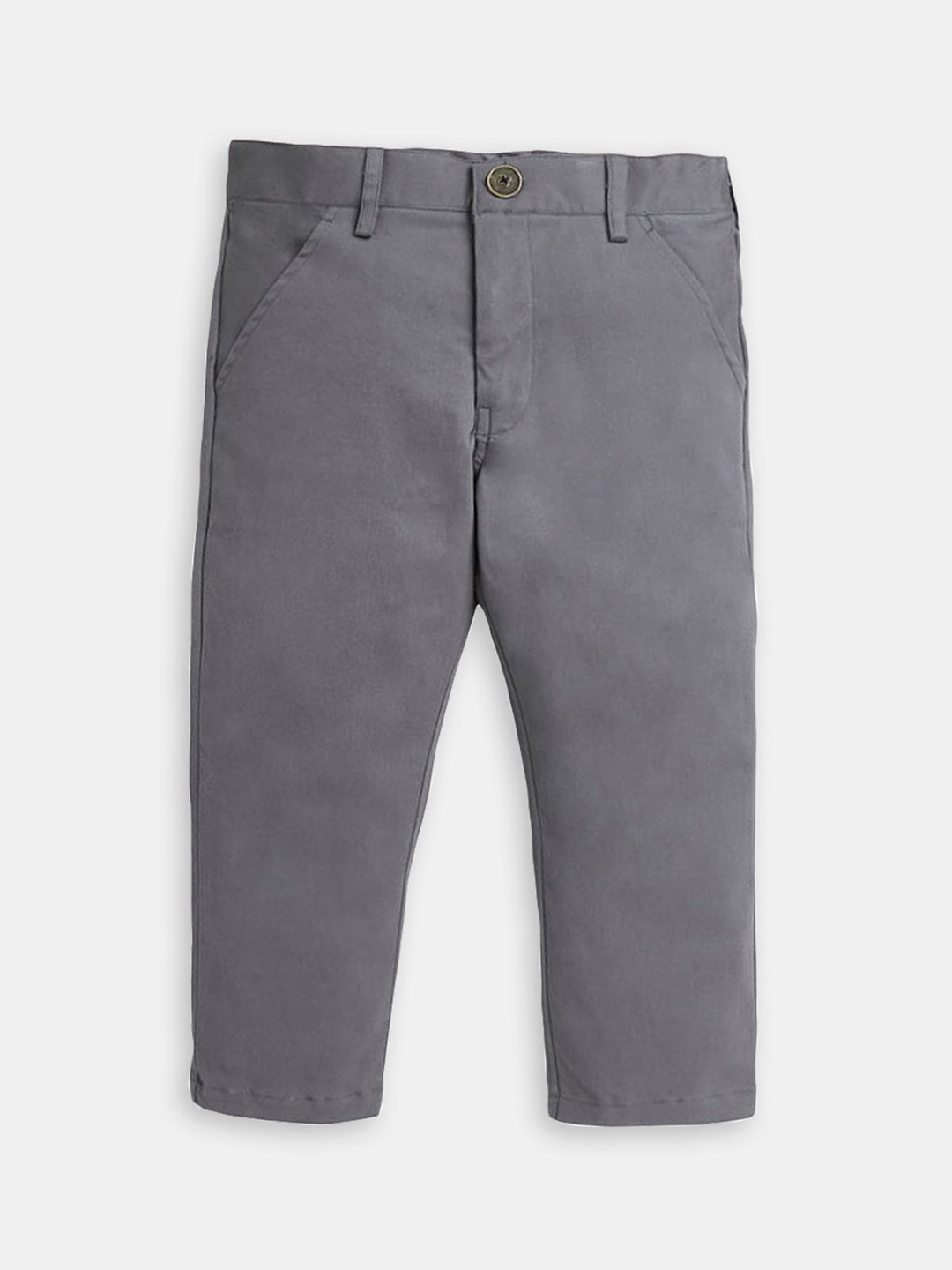 

Hopscotch Boys Relaxed Regular Fit Cotton Trousers, Grey