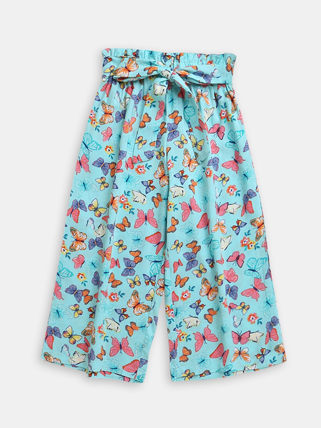 

Hopscotch Girls Printed Relaxed Culottes, Green