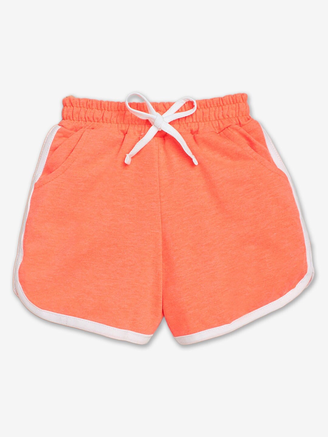 

Hopscotch Girls High-Rise Cotton Shorts, Pink