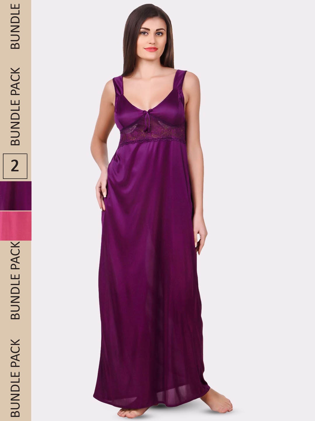 

Fasense Purple Maxi Nightdress