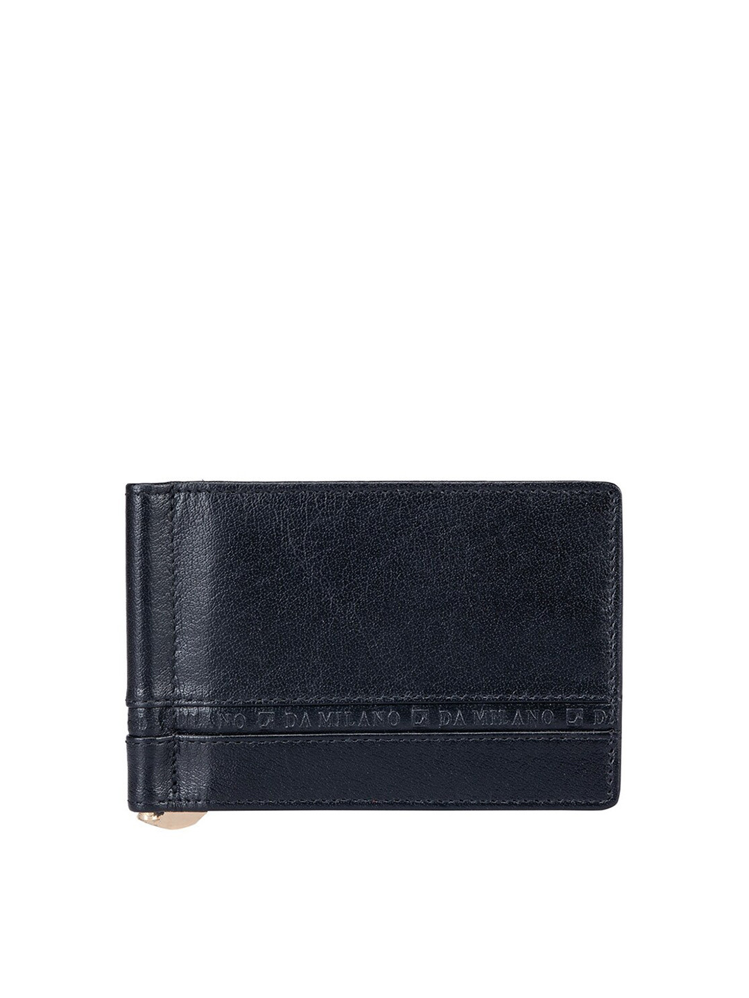 

Da Milano Leather Money Clip, Black