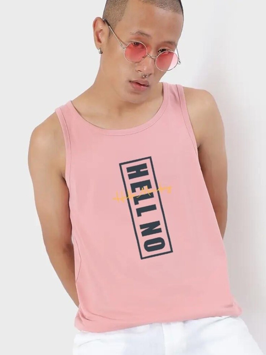 

Bewakoof Typography Printed Cotton T-shirt, Pink
