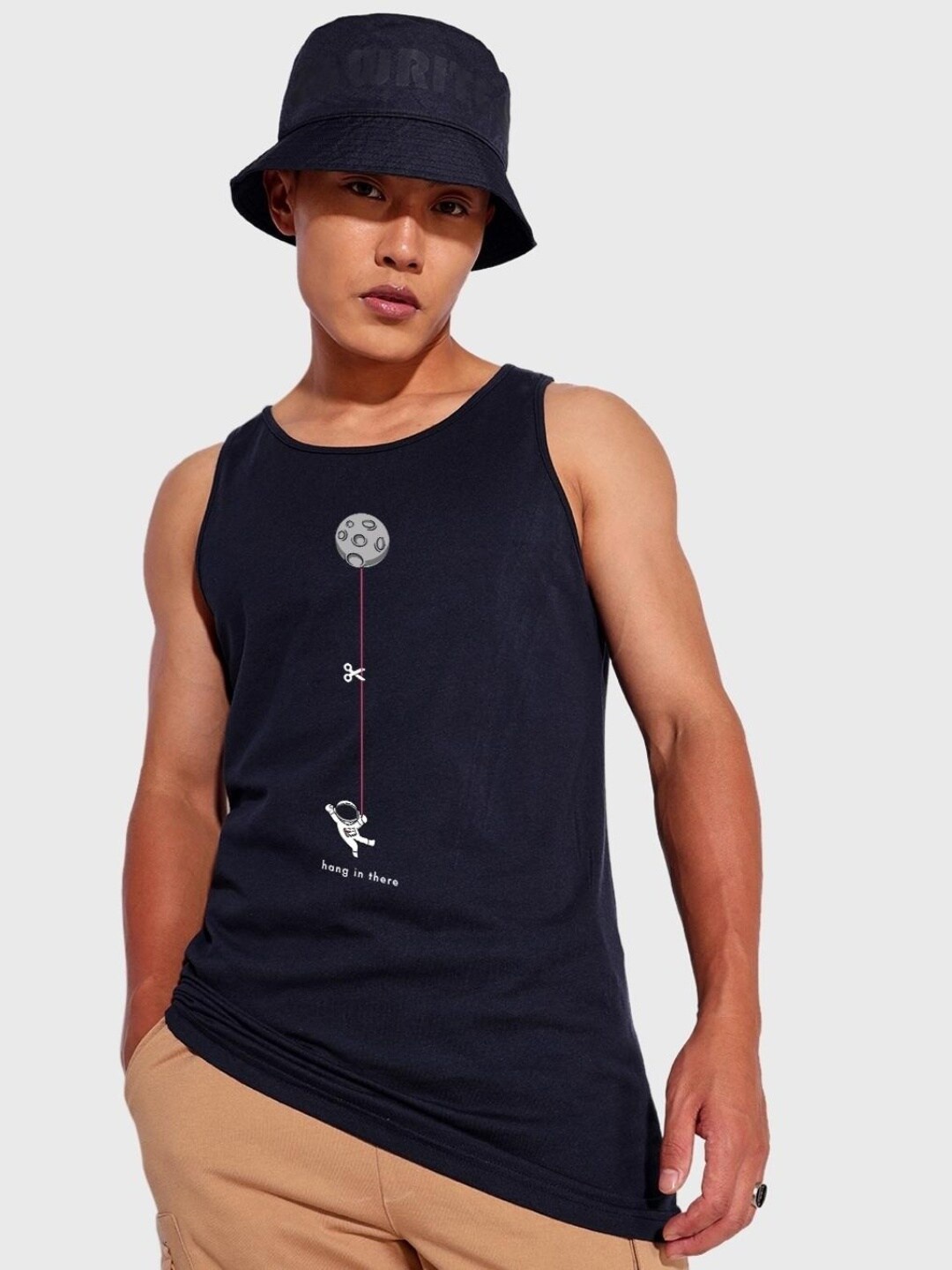

Bewakoof Graphic Printed Cotton T-shirt, Blue