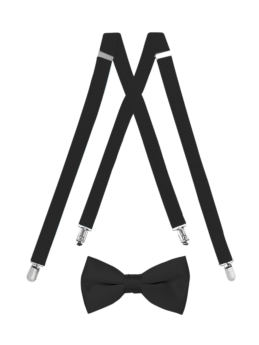 

Kastner Men Suspender Belt & Bow, Black