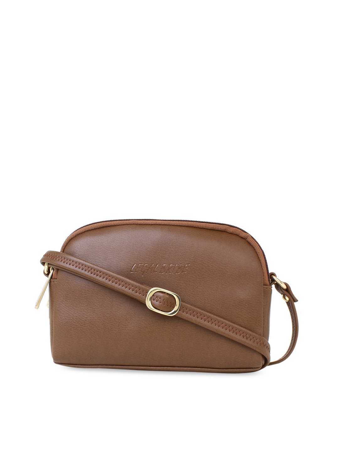 

LEGAL BRIBE Structured Sling Bag, Brown
