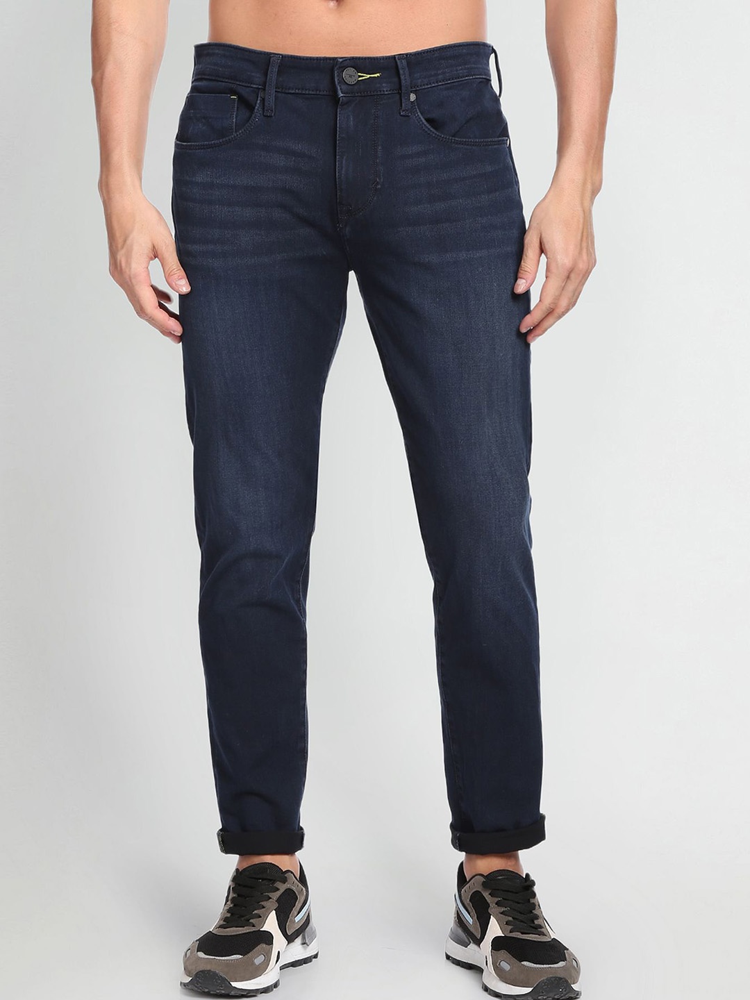 

Flying Machine Men Slim Fit Jeans, Navy blue