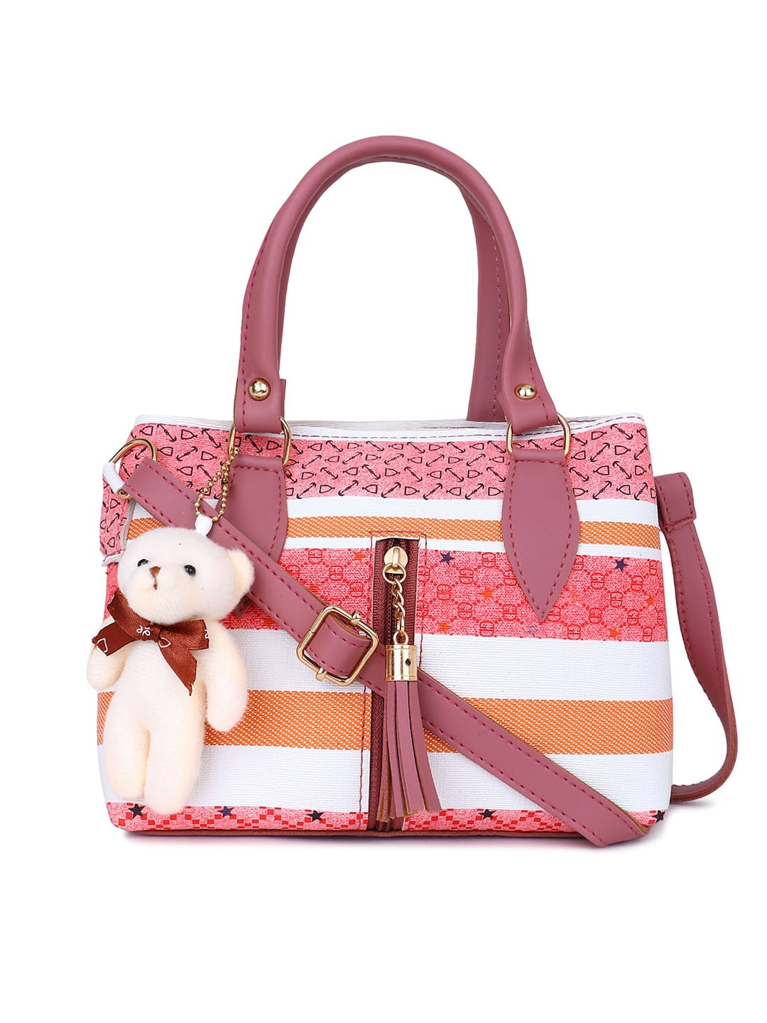 

Bag Pepper Women Geometric Printed Handheld Bag, Pink