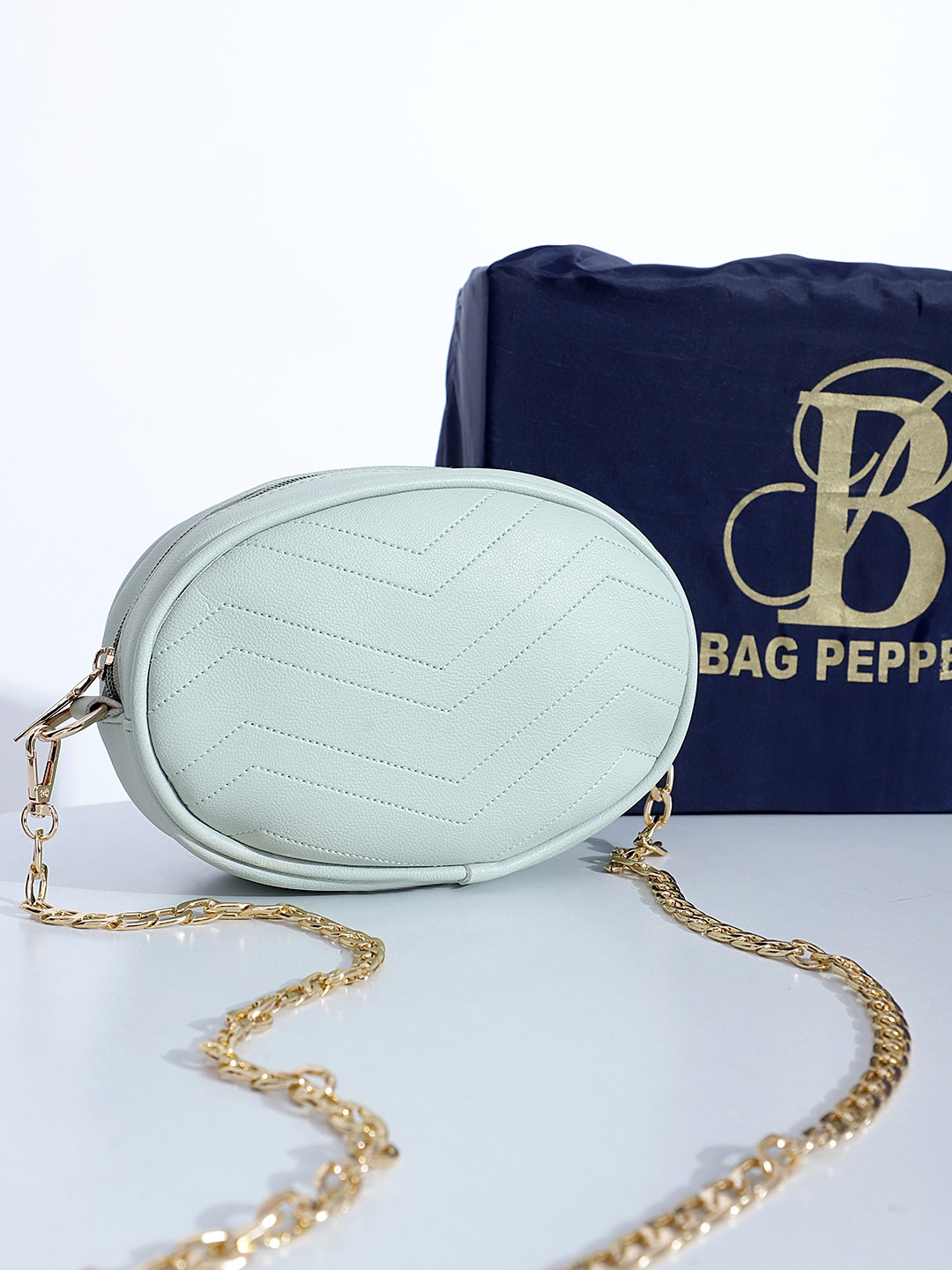 

Bag Pepper Structured Sling Bag With Quilted, Green