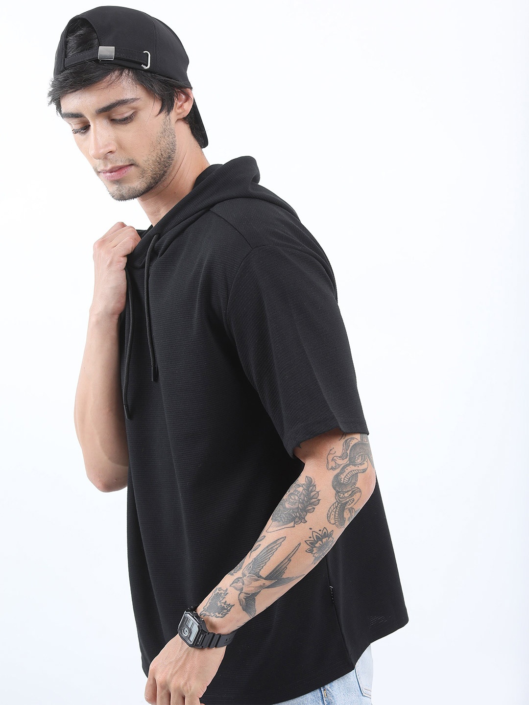 

KETCH Structured Regular Fit T-shirt, Black