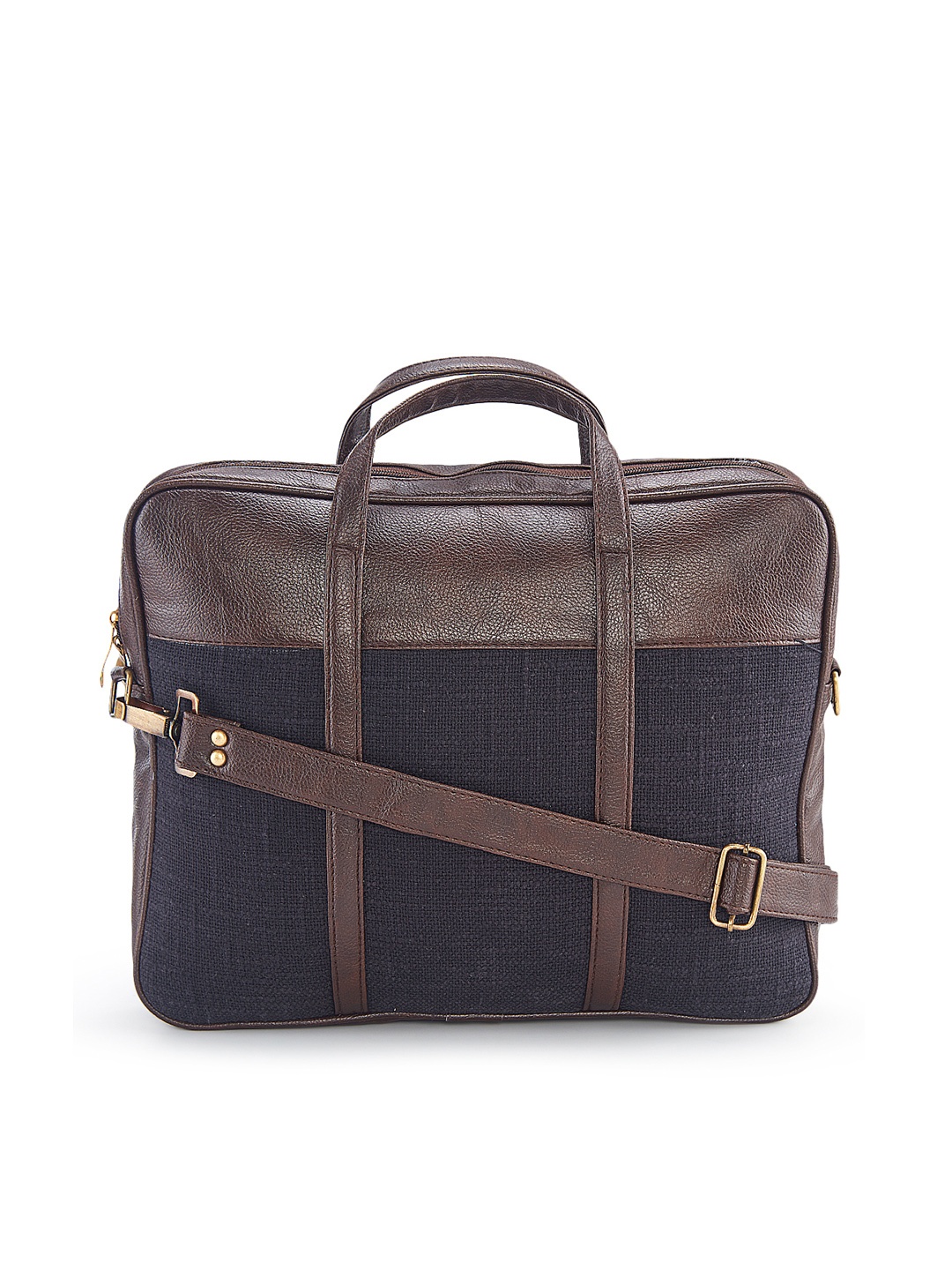 

NEPRI Colourblocked Laptop Bag, Black