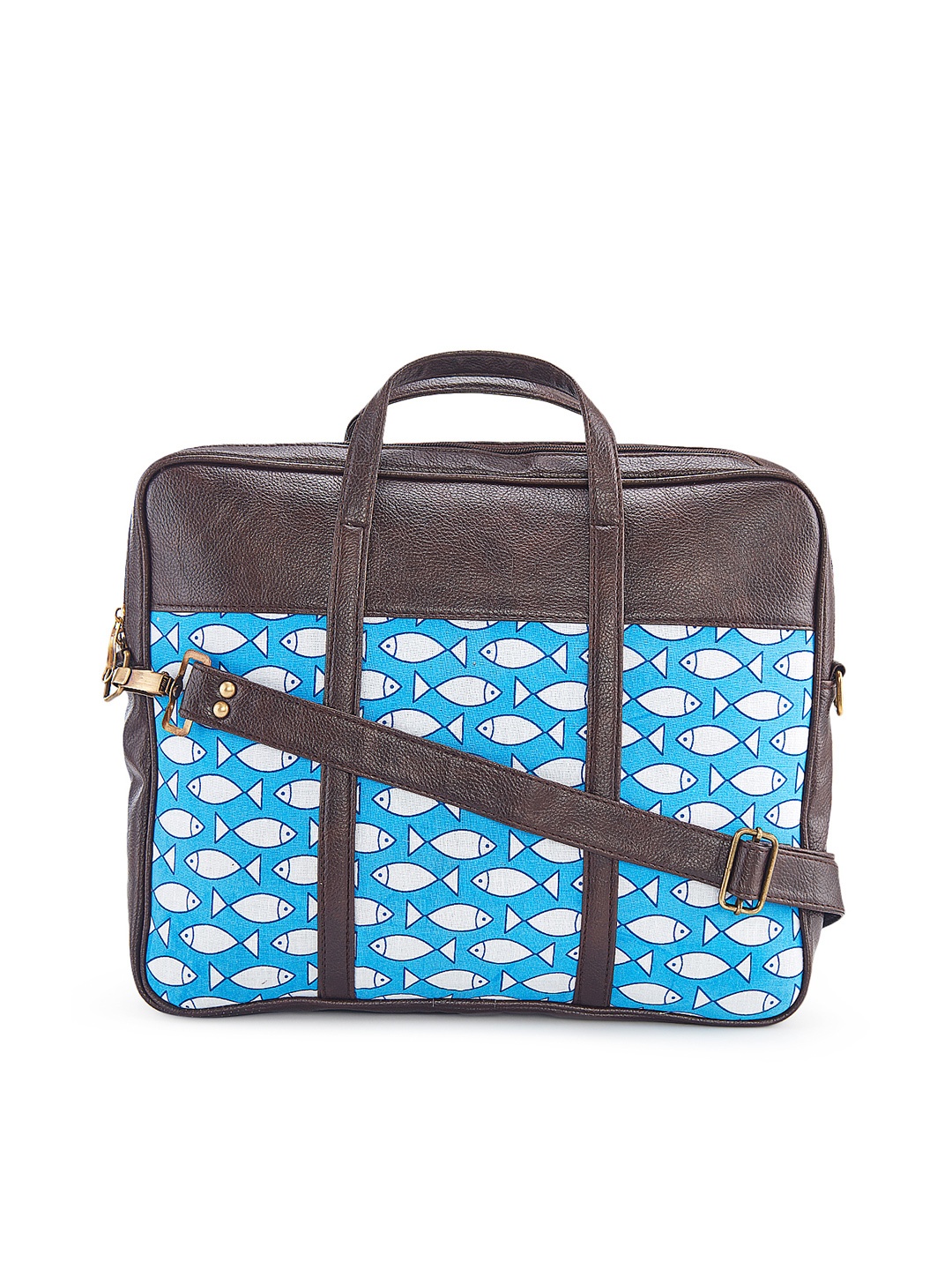 

NEPRI Printed Laptop Bag, Blue