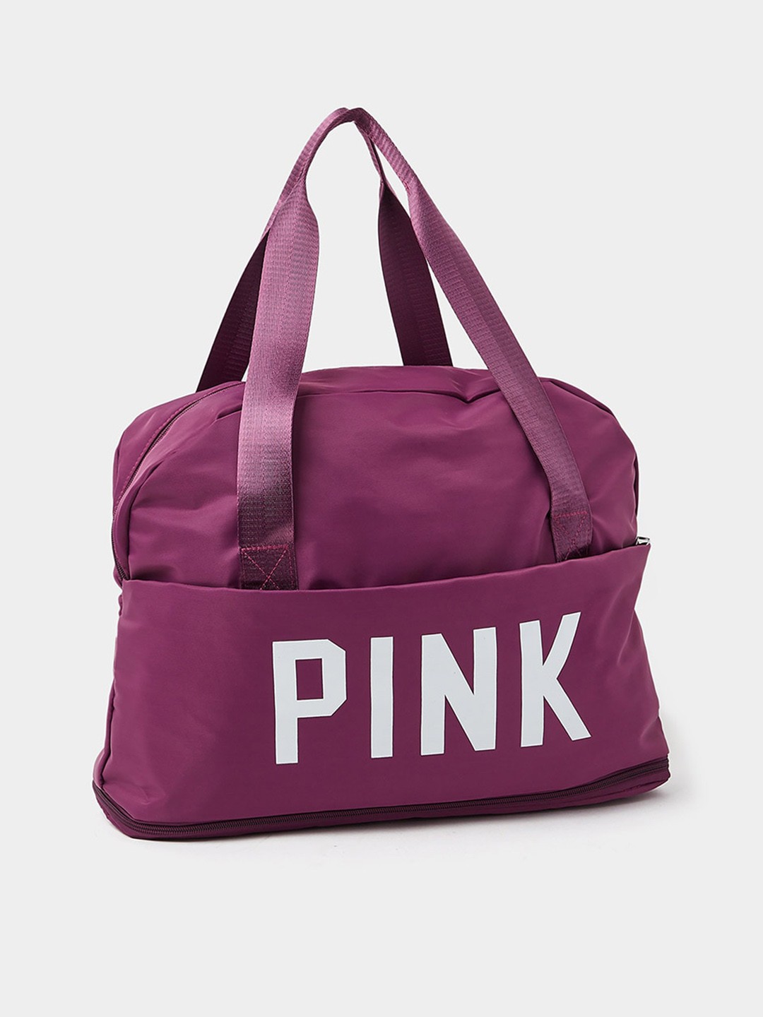 

Styli Pink Print Sports Bag, Burgundy