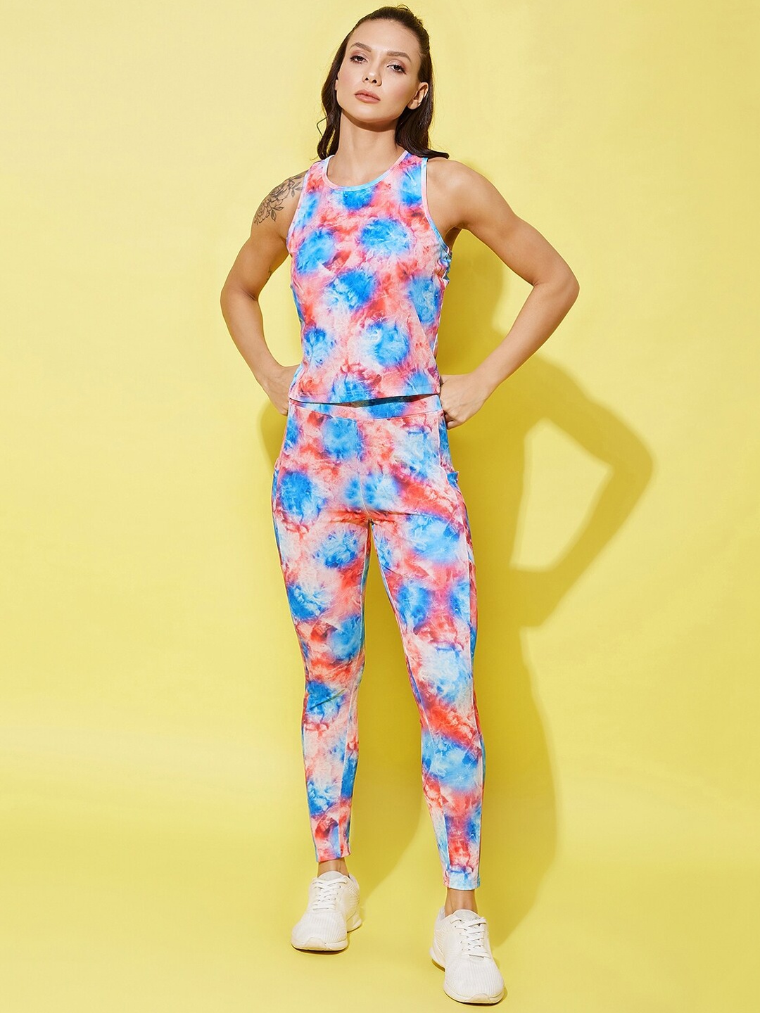 

StyleStone Women Printed Sports Tracksuit, Blue