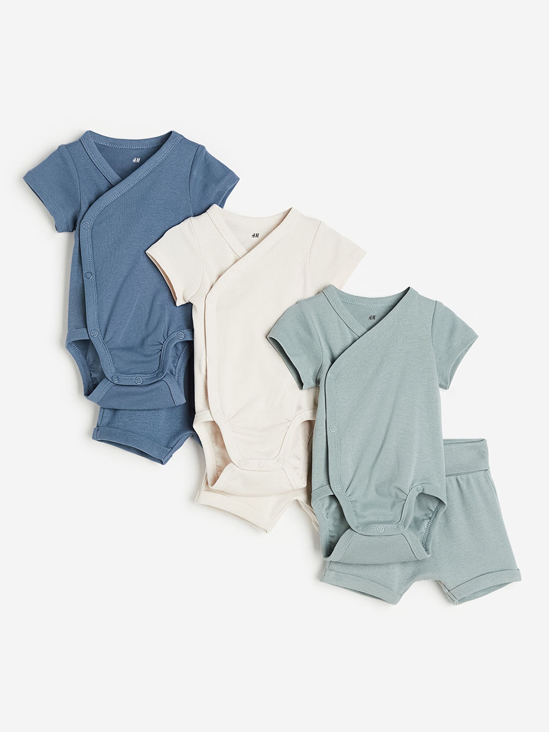 

H&M Infant Girls 6-Piece Jersey Set, Beige