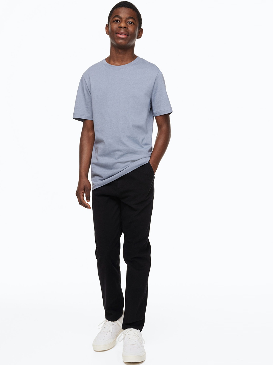 

H&M Boys Slim Fit Chinos, Black