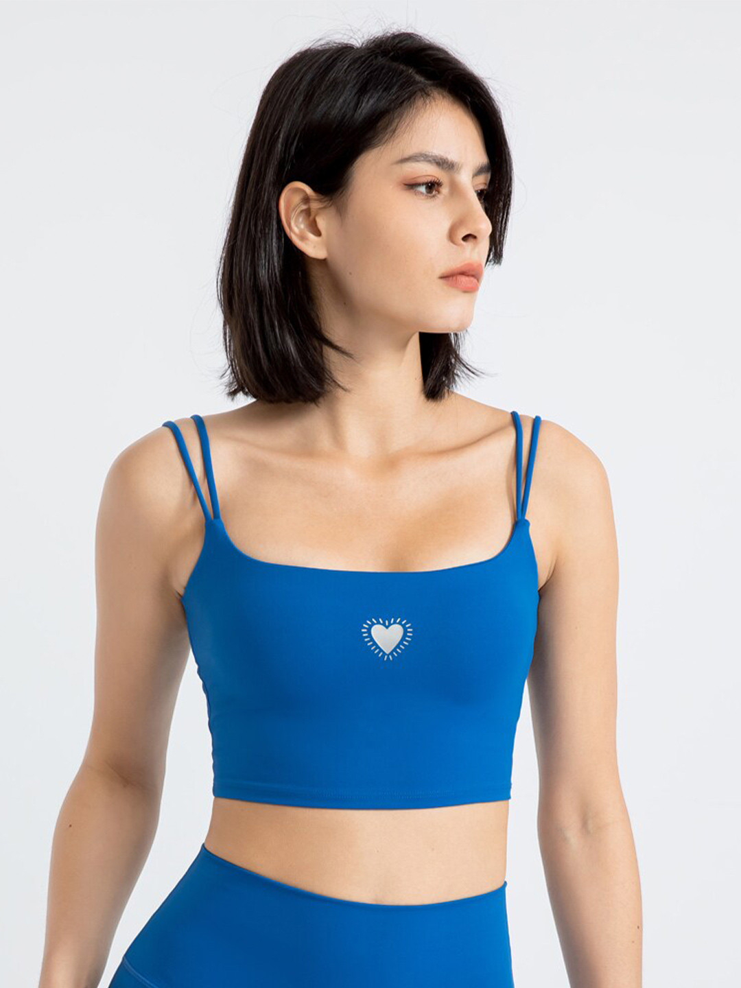 

JC Collection Full Coverage Lightly Padded All Day Comfort Dry-Fit Sports Bra, Blue