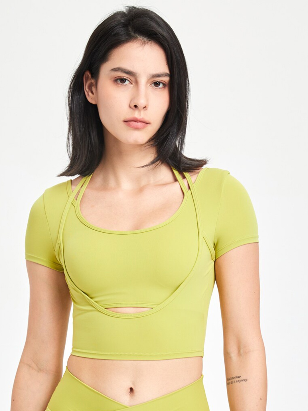 

JC Collection Full Coverage Lightly Padded Workout Bra, Green