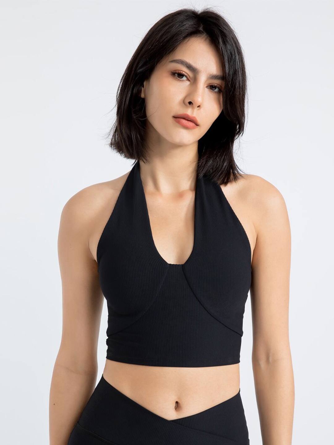 

JC Collection Full Coverage Lightly Padded Workout Bra, Black