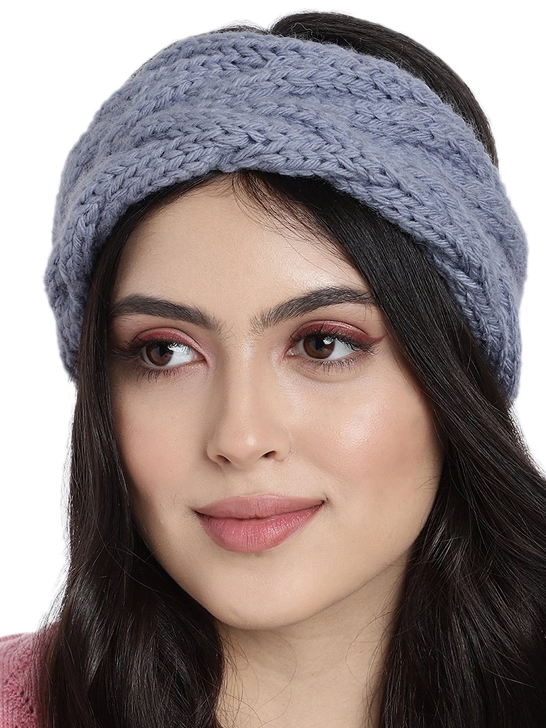 

Magic Needles Double Cable Chill Wrap Headband, Blue