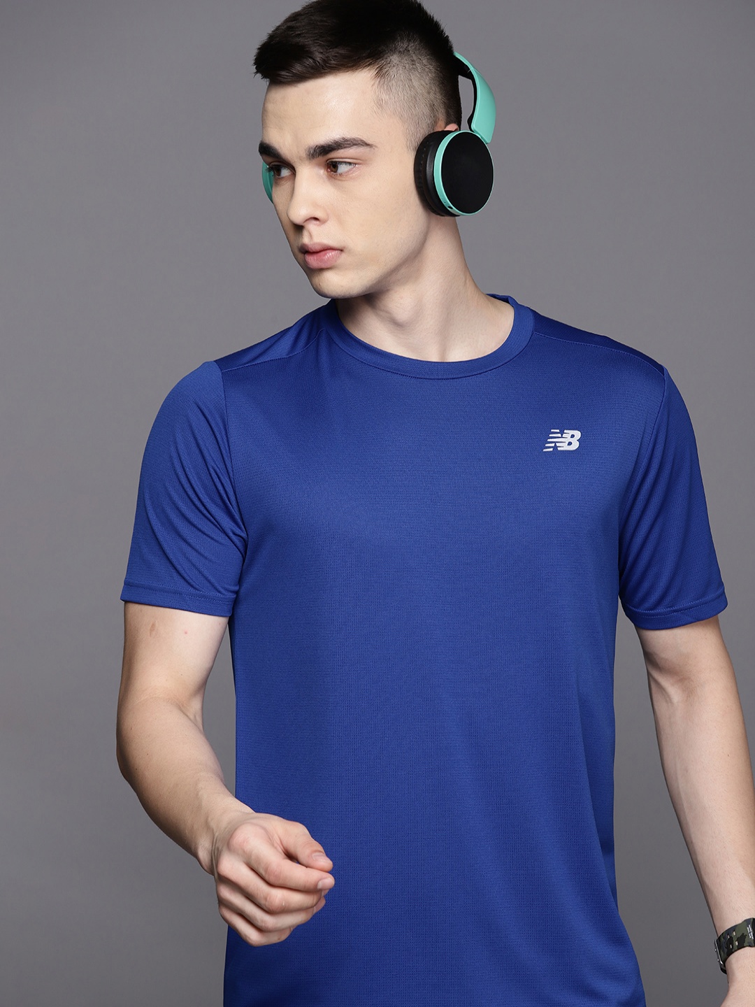 

New Balance Abzorb Sustainable Sports T-shirt, Blue