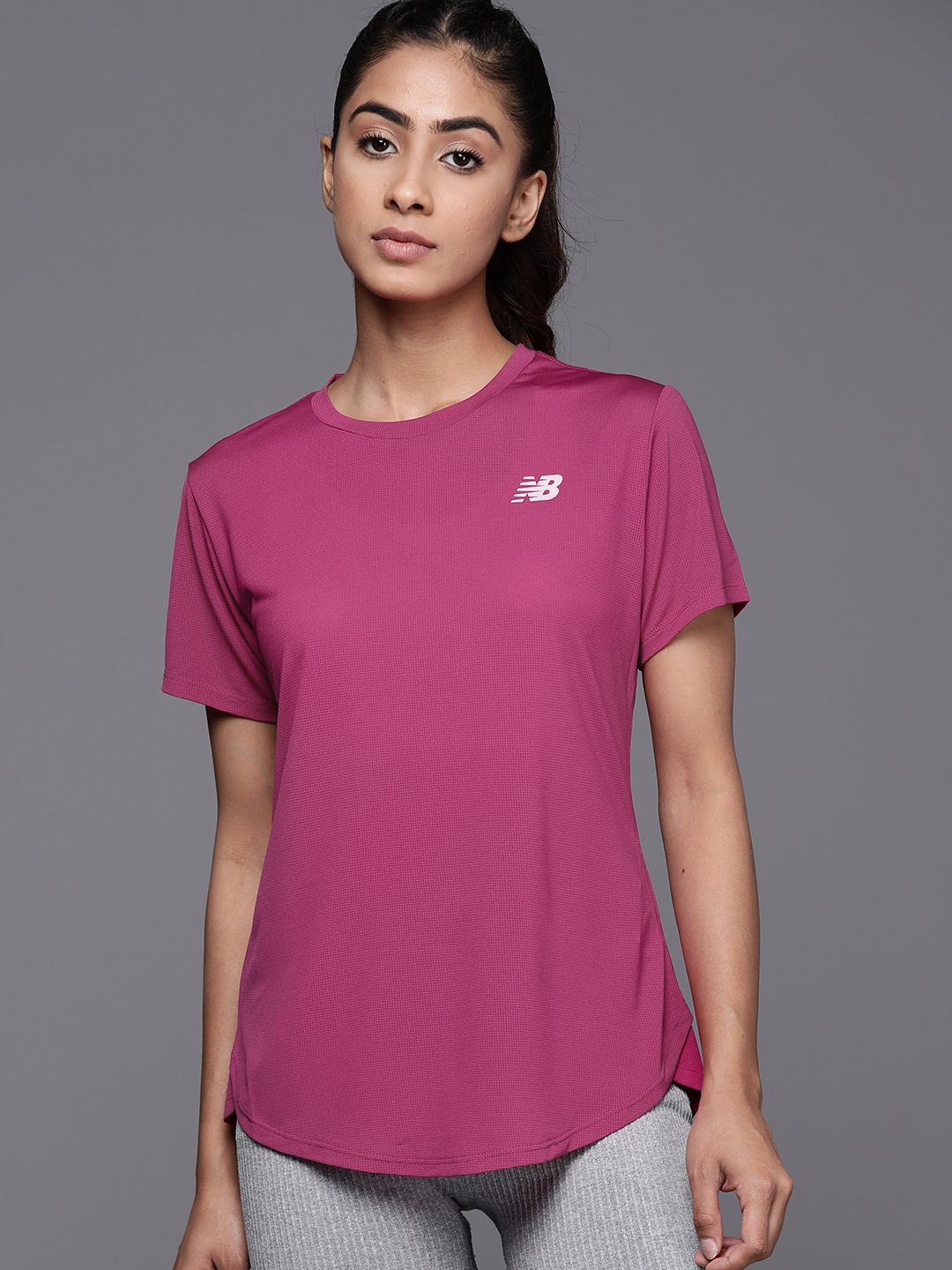

New Balance Moisture Wicking Ultra-Dry Running T-shirt, Magenta