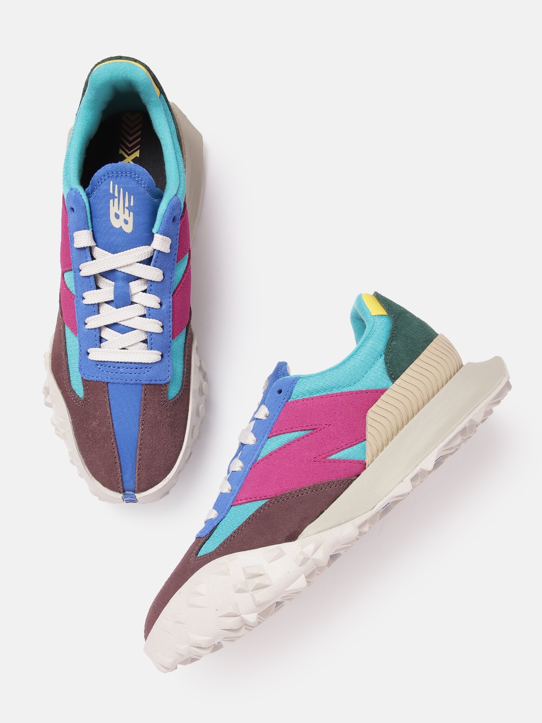 

New Balance Men Colourblocked Leather XC72 Sports Shoes, Multi