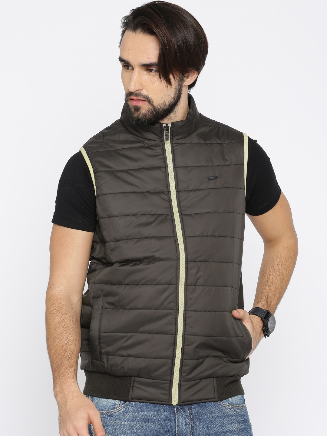 

Parx Men Brown Solid Bomber