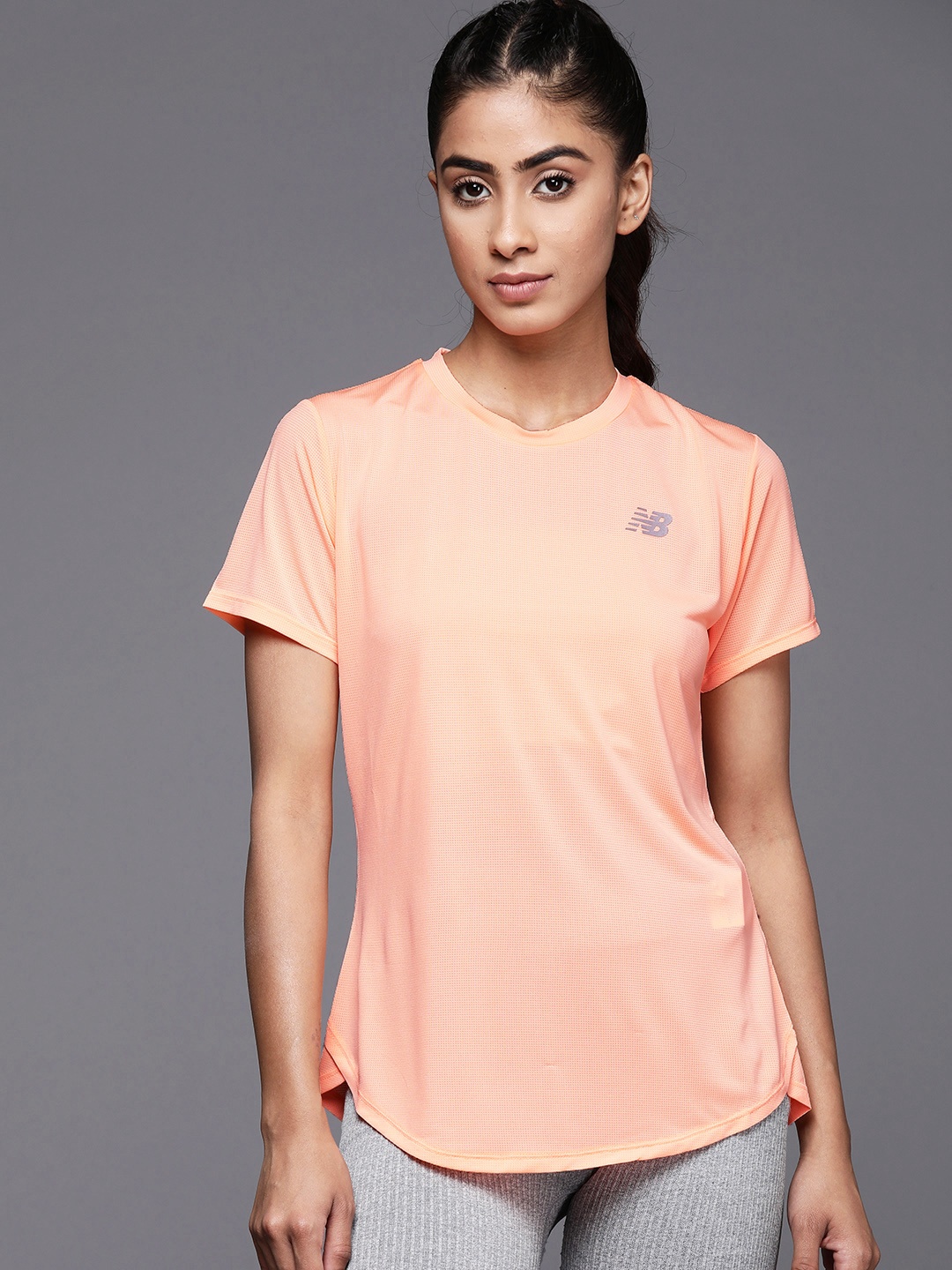 

New Balance Moisture Wicking Ultra-Dry Running T-shirt, Peach