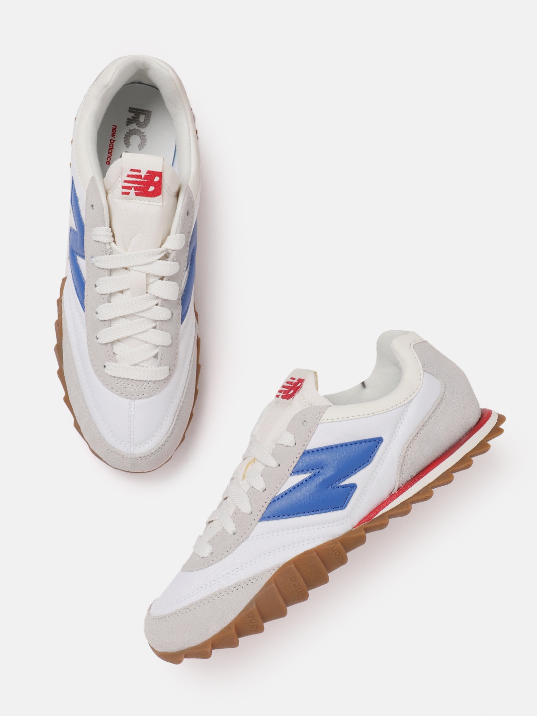 

New Balance Men RC30 Leather Sports Shoes, White